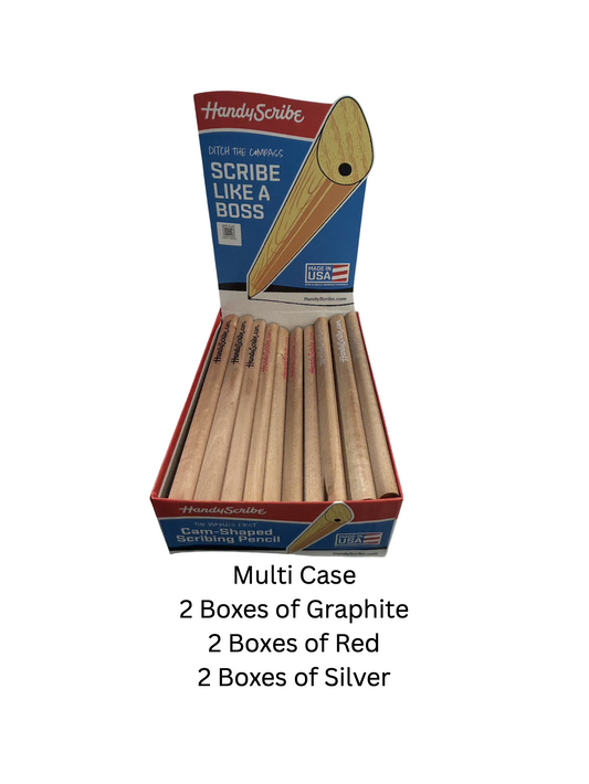 1 Case Multi Set: 2 Graphite 2 Red 2 Silver
